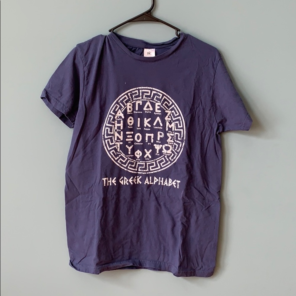 Greek alphabet tshirt